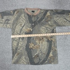 Vintage Ace Sportswear Made in USA Mens XL Camo Long Sleeve Collared Shirt
