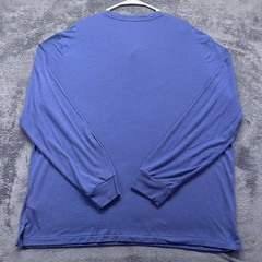RLX Ralph Lauren Performance Stretch Henley Mens 2XL Long Sleeve Shirt Blue