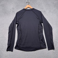 LL Bean Shirt Mens Medium Black Midweight Base Layer Performance Outdoor Hiking