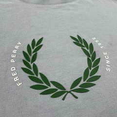 Fred Perry Light Purple Cotton Iconic Graphic T Shirt Size Men’s Small