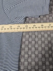 NWT George Men’s Crewneck T-Shirt Blue & White Striped Size XL (46-48) Pocket