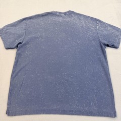 Kith Shirt Mens Large Blue Logo Graphic Tee Mineral Wash Cotton Crewneck