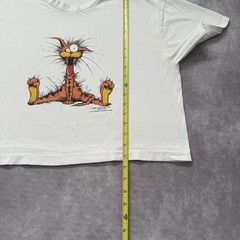 Vintage 80s Stedman Shirt Mens XL White Bill The Cat Bloom County Graphic Tee