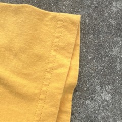 Billionaire Boys Club Men’s M Yellow double stitch Graphic Crew Neck Tee Y2K