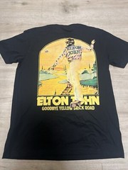 Elton John Goodbye Yellow Brick Road Tour Shirt 2023 Men’s Size Medium Black