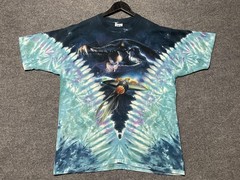 Vintage Star Wars Liquid Blue Shirt Mens XL Blue Tie Dye Jar Jar Graphic Tee