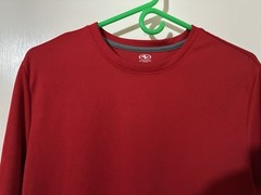 Athletic Works DriWorks Adult Medium (38-40) Red 100% Polyester T-Shirt