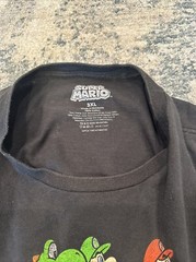 Super Mario Characters Graphic T-Shirt Adult Size 3X-Large 5.3wgn