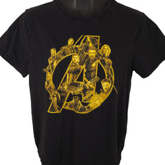 Avengers Infinity War T Shirt Mens Size Medium Black Marvel Comics Movie Tee