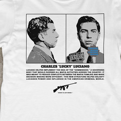 Mugshot Shirt, Lucky Luciano, Mob Mugshots, Mobster Mafia, Y2K Streetwear Shirt