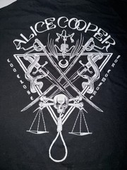 Alice Cooper Men’s Black Graphic Logo Crew Neck Short Sleeve Tee Trial XXL