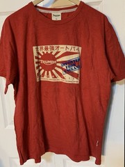 Vintage Triumph Motorcycles Mens Sz XL T-Shirt Red