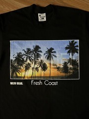 Weiv Gear Mens Large Black T-shirt Cali Graphic Print Front And Back Print