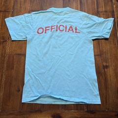 Vintage Coors Light Official Shirt Mens Medium Blue Biathlon Tee T-Shirt Anvil