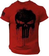 MENS SUMMER THE PUNISHER CASUAL CULT MOVIE CLOTHING T-SHIRT T-SHIRT
