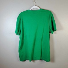 Guinness T-Shirt Tee Mens XL Green Solid Graphic Short Sleeve 100% Cotton