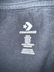 Converse Shirt Men’s Medium Black Short Sleeve T Shirt