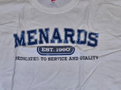 Menards T-shirt Mens Sz 2XL Est. 1960 Hanes ComfortBlend Shirt New