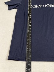 Calvin Klein Men’s Logo T-Shirt Navy Blue Size S Cotton Blend Crew Neck Tee. NEW