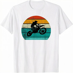 Dirt Bike Motocross Motorcycle Vintage Retro Unisex T-Shirt