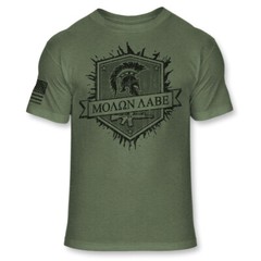 American Patriotic Molon Labe Shirt Spartan Warrior Tee Athletic Blend T -A202
