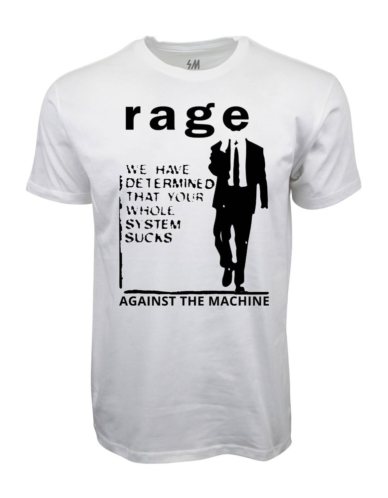RATM ‘YOUR WHOLE SYSTEM SUCKS’ 90S INSPIRED T SHIRT RAGE AGAINST THE MACHINE