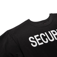 Men’s Long Sleeve Two-Sided SECURITY T-Shirt in Black