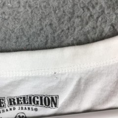 True Religion Shirt Mens XL White Buddha World Tour 11 Graphic Tank Top Music