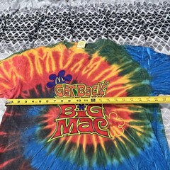 Vintage 90s McDonald’s Get Back With Big Mac Tie Dye Shirt Size Large