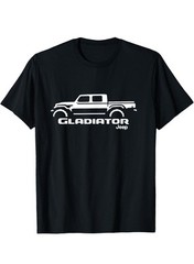 mens jeep Gladiator t shirt LARGE Black/white Letters