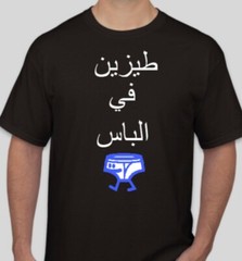 Arabic Teezain Fe Ilbas T-Shirt, Gildan Cotton Unisex. Available in: S, M, L, XL