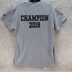 Gildan DryBlend T-Shirt Gray Short Sleeve Size Medium (see photo for flaw)