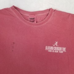 VTG Comfort Colors Mens Faded Red Alabama University Crimson Tide Denny Shirt XL