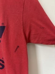 Vintage Adidas Shirt Mens Large Red 80s Fade Promo Double Sided