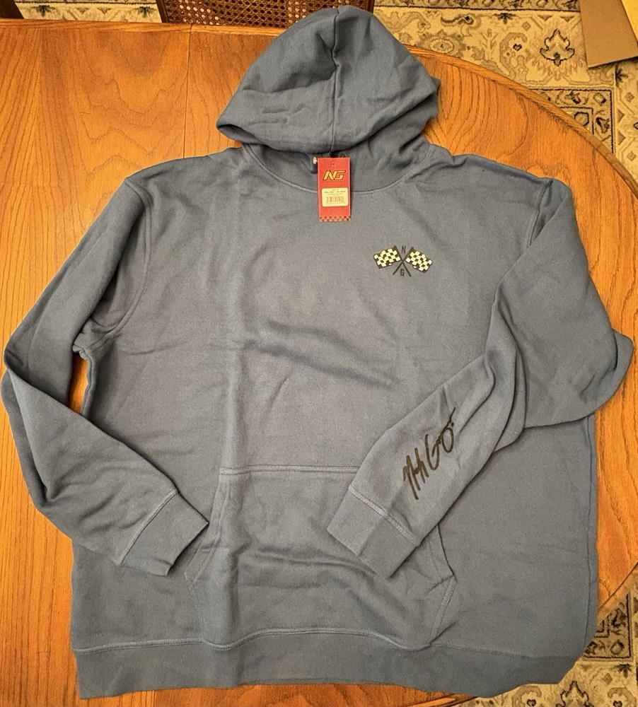 NOAH GRAGSON NASCAR Racing Checkered Flag Logo Hoodie Sweat Shirt 3XL NWT NEW