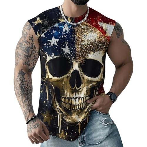 American Graphic Moisture Wicking 3D Tank Top