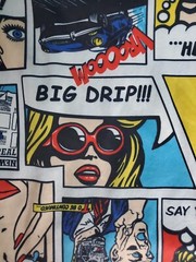 Oh Snap! Drill Clothing Co Boom Comic Book All Over TShirt Men’s Size Medium M