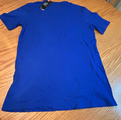 NEW UA Project Rock – Get To Work Blue Brahma Bull Under Armour T-Shirt Small