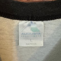 Augusta Sportswear Men’s L White Black Chuy’s San Antonio Raglan T-Shirt Vtg 90s