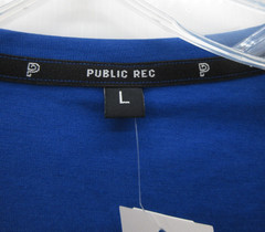 Public Rec Shirt Men Large Blue Go To Tee Pullover Tencel Pima Athleisure Tshirt