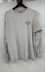 Tultex Vintage Lake Tahoe Long Sleeve Tee Shirt Men’s XL Gray FLAW