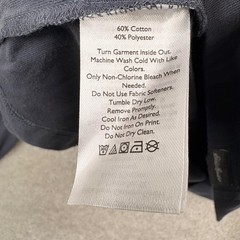 Eddie Bauer T Shirt Mens Size Large Blue Long Sleeve Cotton Poly Legendwash