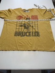 Bruce Lee Roots Of Fight T Shirt XXL 2XL 100% Cotton Yellow 146004