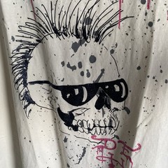 Vtg Y2K Style Ed Hardy Destroy Punks Not Dead Tattoo Tee Tank Skull Sz XXL