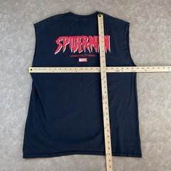 Spiderman T-Shirt Sz L Universal Studios Parks Marvel Graphic Tee Double Sided