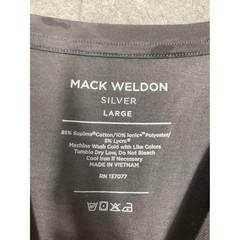 Mack Weldon Silver Crew Neck T-Shirt Mens Large Gray Camo Supima Cotton Blend