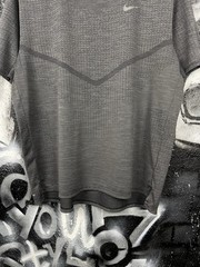 Nike Dri-Fit ADV Techknit Ultra Running Sport Grey T-Shirt Men’s Size XL