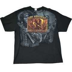 Vintage Original Security AOP All Over Print Y2k Biker Shirt 2XL