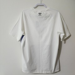NWT Adidas Mens Originals Big Trefoil Out Color T-Shirt White/Team Royal Blue LG