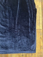 ASOS DESIGN Men’s Navy Blue Sleeveless Velour Top, Size Large